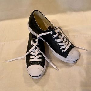 VGUC Converse Jack Purcell. Black Leather. Men’s 7
